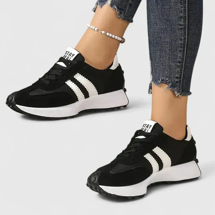Claudine Fairvaux | Black & White Orthopedic Sneakers