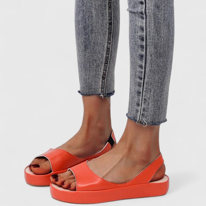 Marianne Bellecourt | Blush Pink Platform Sandals with Slingback