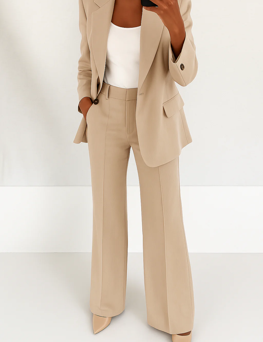 Céleste Fontenoire | Blue Two-Piece Tailored Suit for Women
