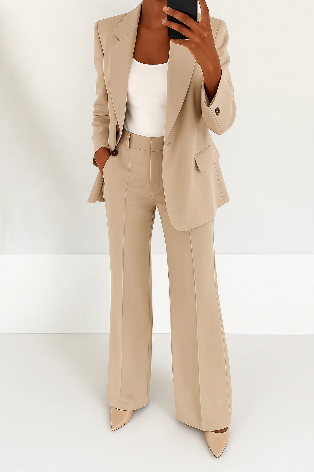 Céleste Fontenoire | Blue Two-Piece Tailored Suit for Women