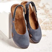 Margot Leclerc | Blue Orthopedic Slingback Sandals for Women