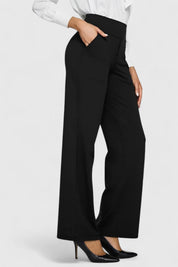 Léontine Beauverne | High-Waist Wide Leg Black Trousers