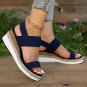 Viviane Somerfort | Orthopedic Platform Sandals in Beige