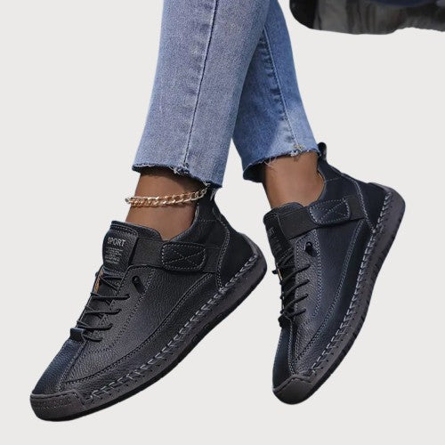 Rosalba Wentford | White Orthopedic Slip-On Sneakers