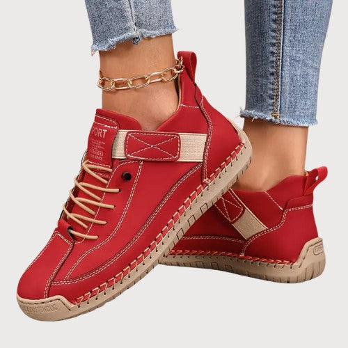 Rosalba Wentford | White Orthopedic Slip-On Sneakers