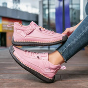 Claudette Fairstone | Orthopedic Sneakers Beige Wide Fit