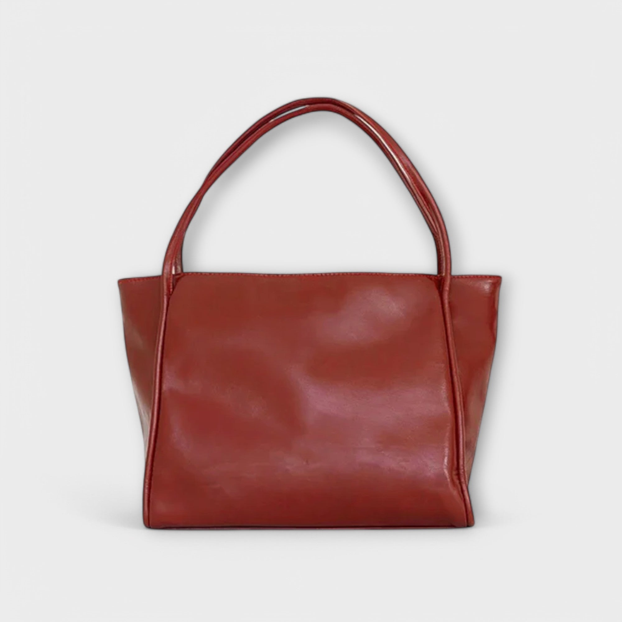 Eloise Marchetti | Black Faux Leather Oversized Tote Bag